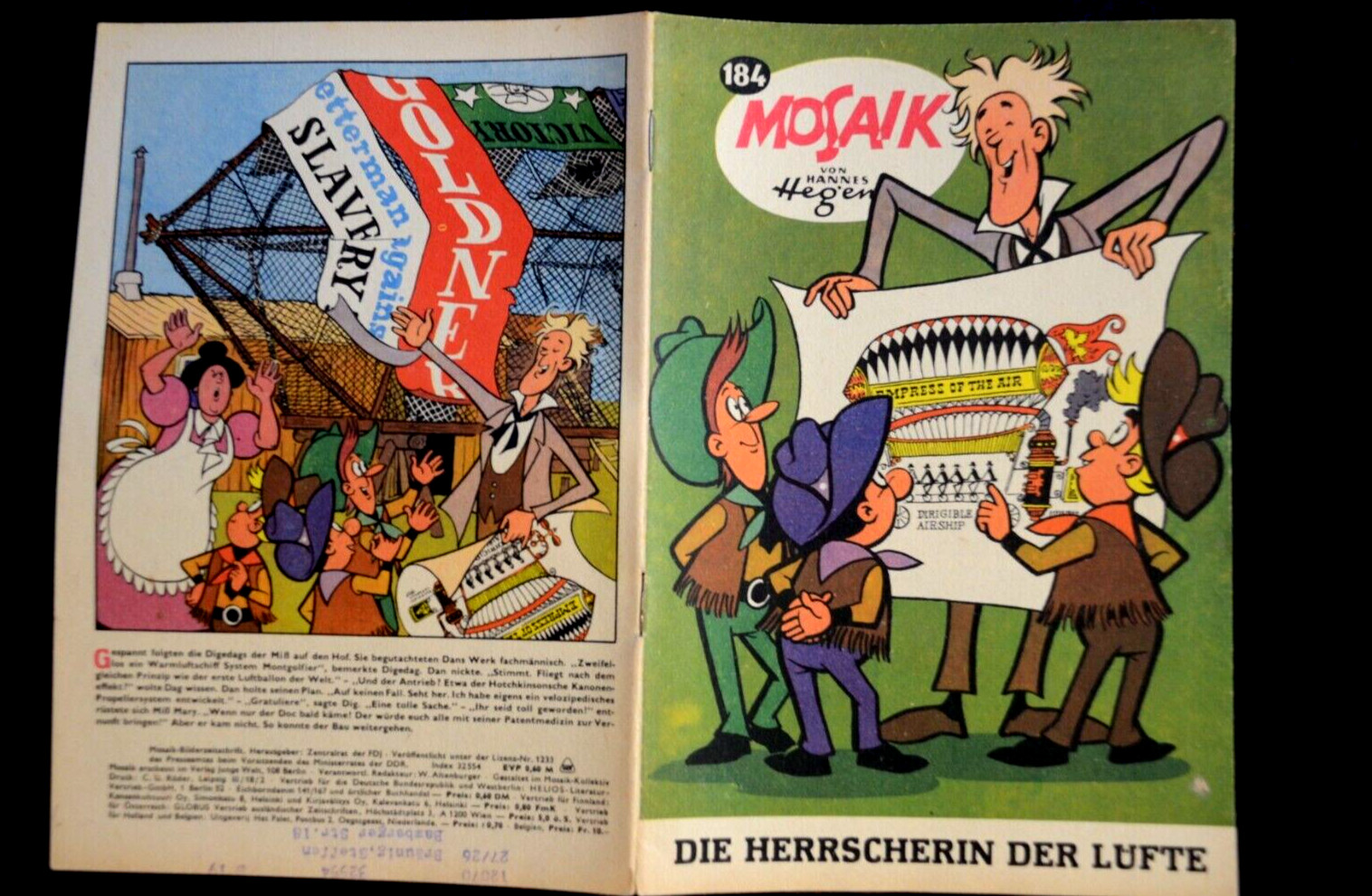 Originale MOSAIK Hannes Hegen Nr. 184 La Sovrana Dei Cieli DDR