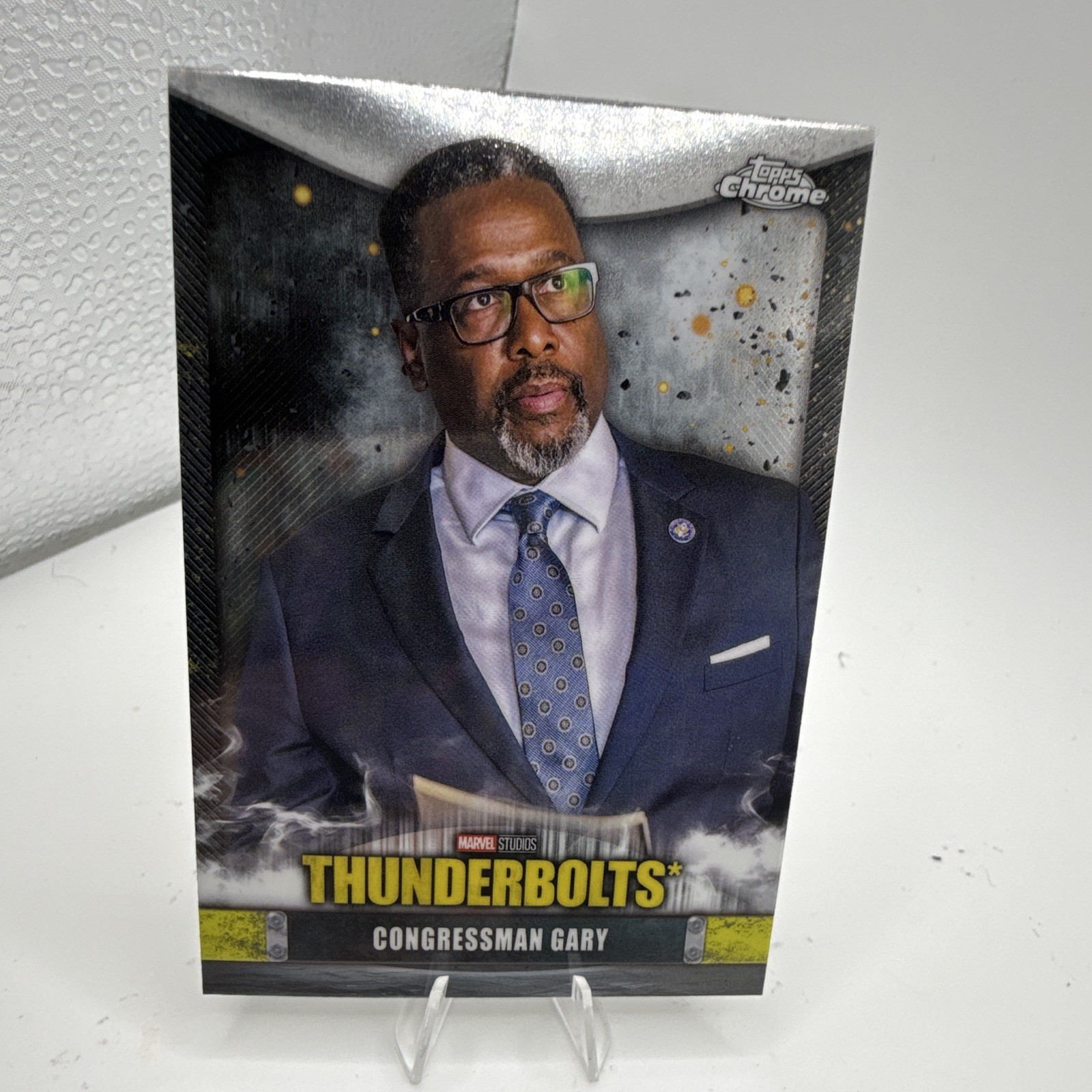 Topps 2025 Topps Chrome Marvel Thunderbolts T-8 Congressman Gary Card