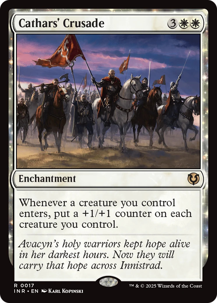 MTG Cathars' Crusade 17 Foil MP Innistrad rimasterizzato raro