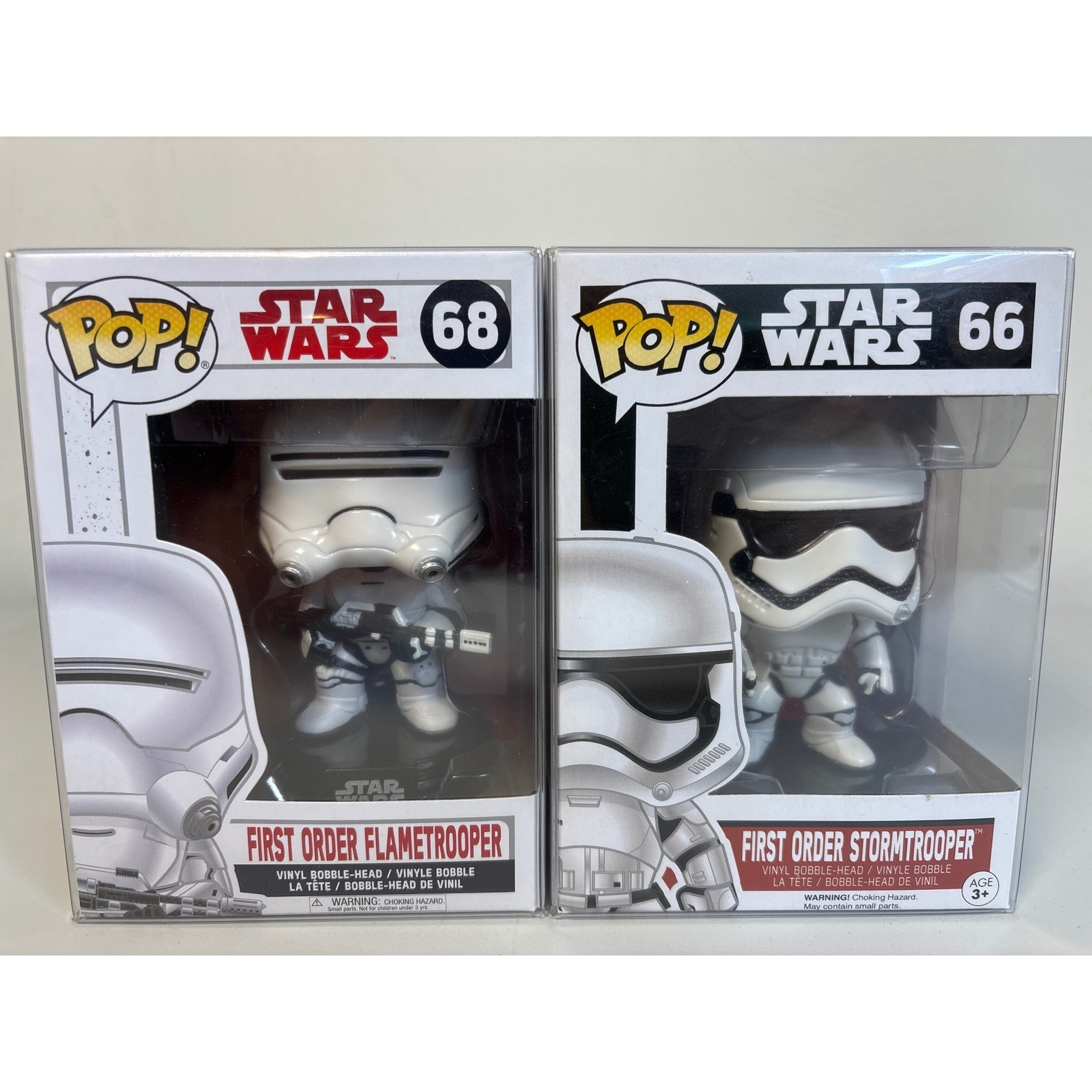 Funko Pop Star Wars Primo Ordine Stormtrooper 66 & Flametrooper 68 Set di 2
