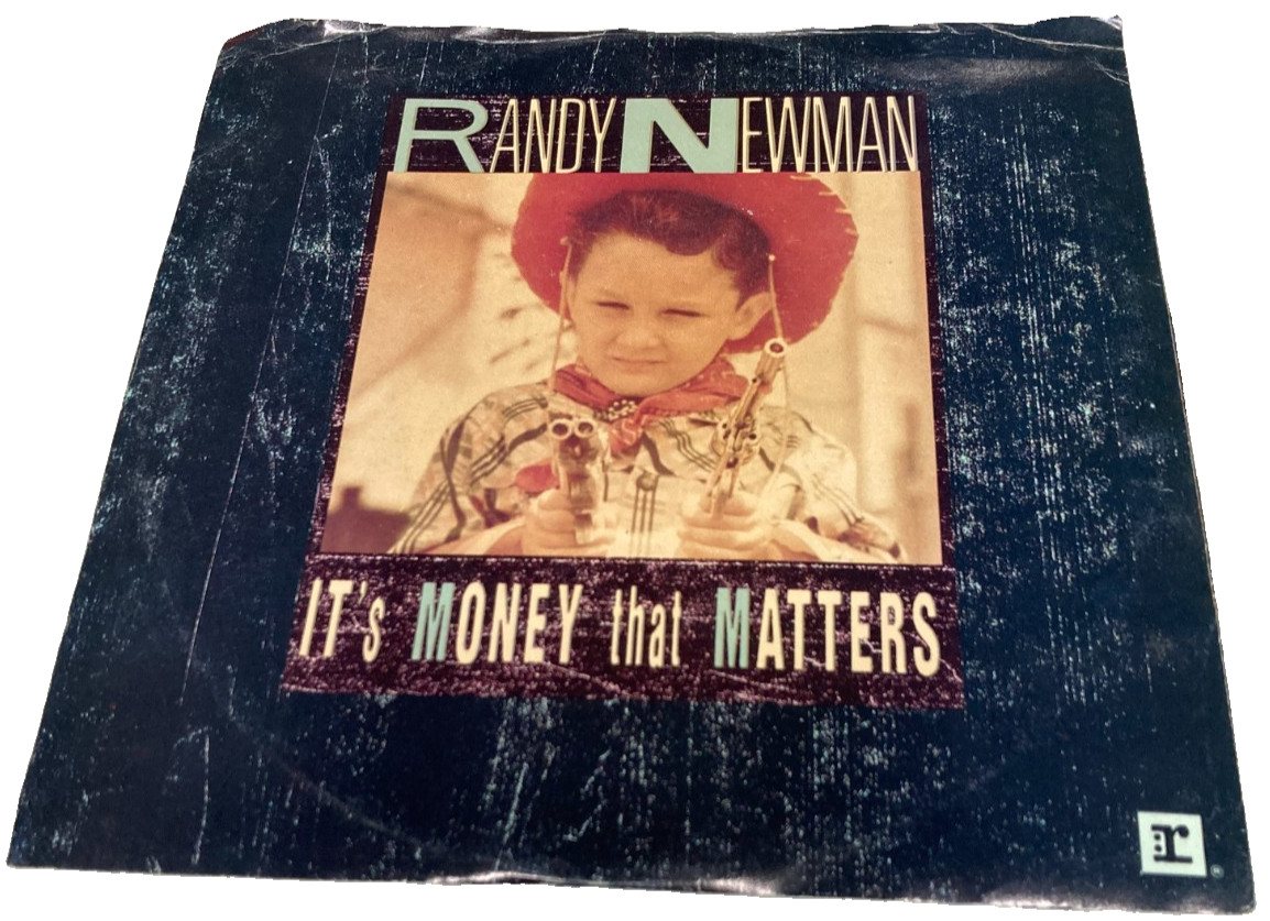 RANDY NEWMAN - It's Money That Matters - RARE 45 rpm DJ Demo Single - 1988