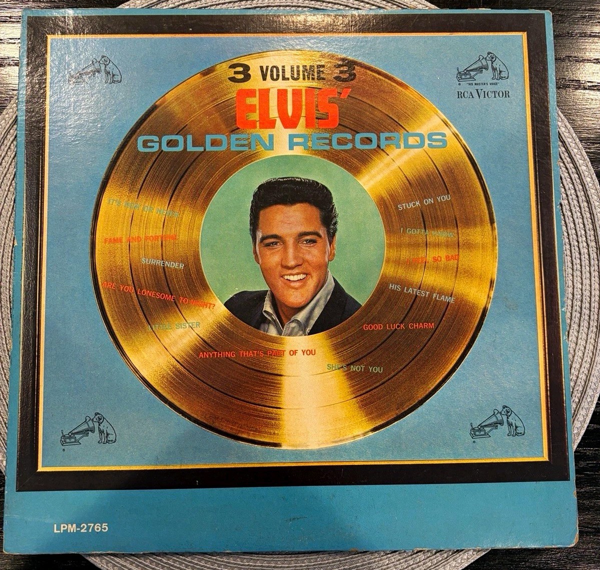 Elvis Presley Golden Records Vol. 3 RCA Victor LPM-2765 1963 LP original MONO 
