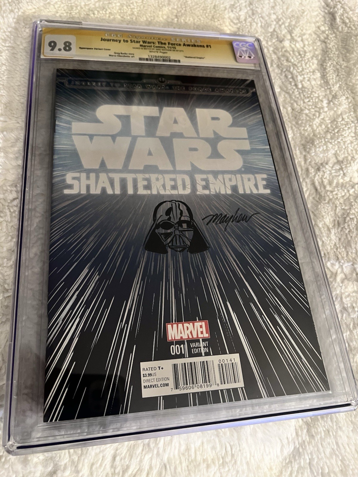 Viaggio in Star Wars: Il Risveglio della Forza #1 Variante Hyperspace SS CGC 9.8.M.Mayhew