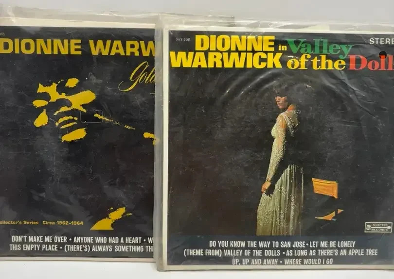 Vtg Dionne Warwick Valley of the Dolls & Golden Hits Sealed Promo 45's Jukebox L