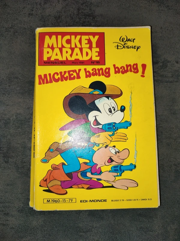 Mickey Parade n°15 de 1981 - Mickey bang bang