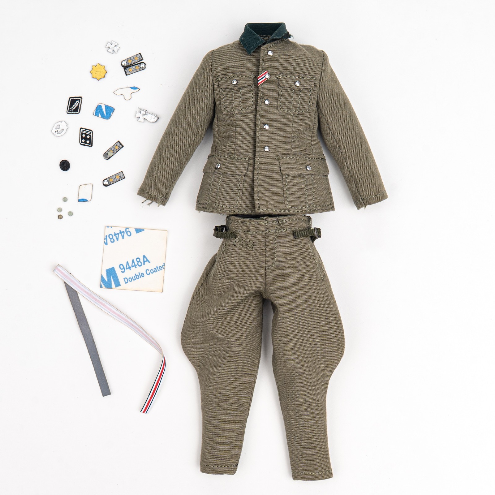 Uniform for DID XD80041 WWII Commander 1/12 Scale 6'' Figure