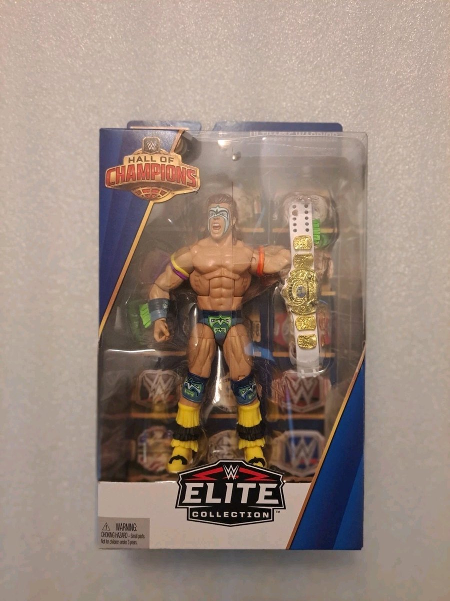 WWE Mattel Elite Hall Of Champions Ultimate Warrior Figure, Legends, Ultimate