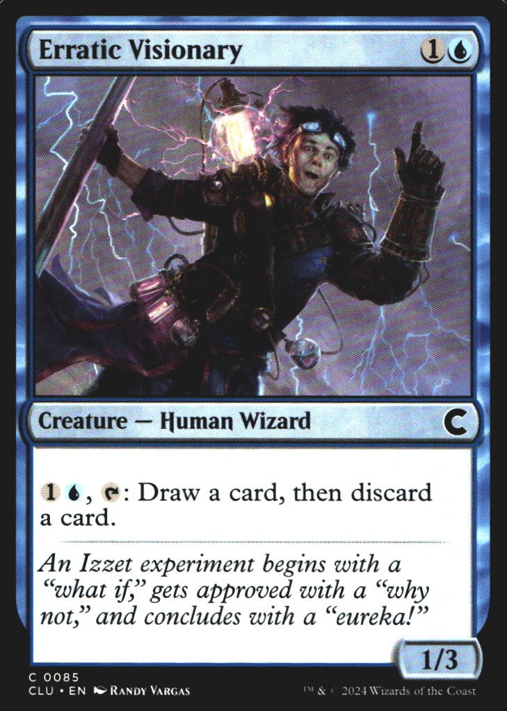 Erratic Visionary 85 Ravnica: Clue Edition C NM Magic: The Gathering