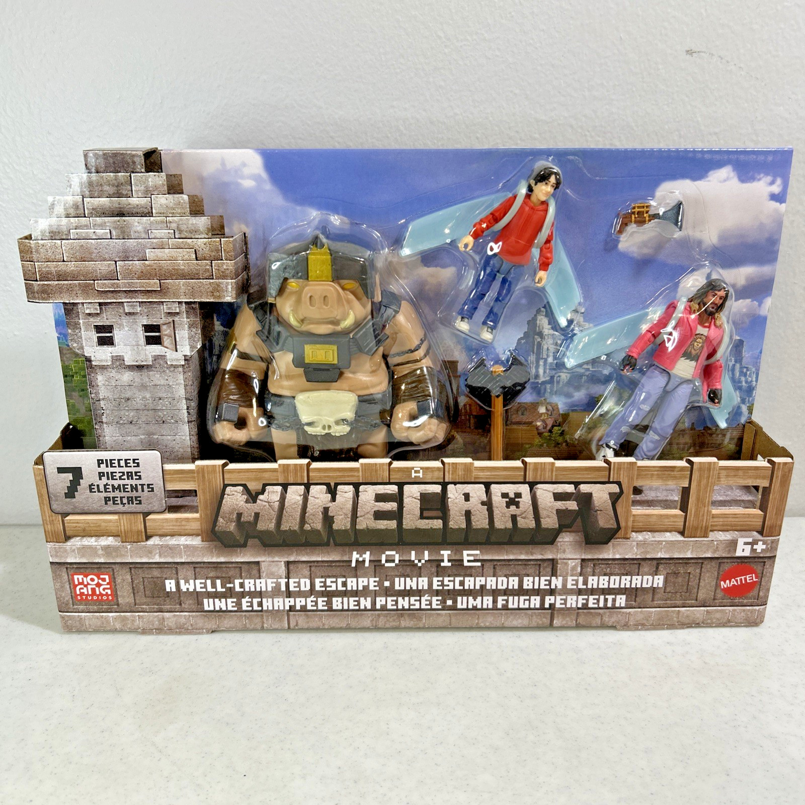 Minecraft Movie “A Well‑Crafted Escape” Playset Mattel JFR69 Mojang New Sealed