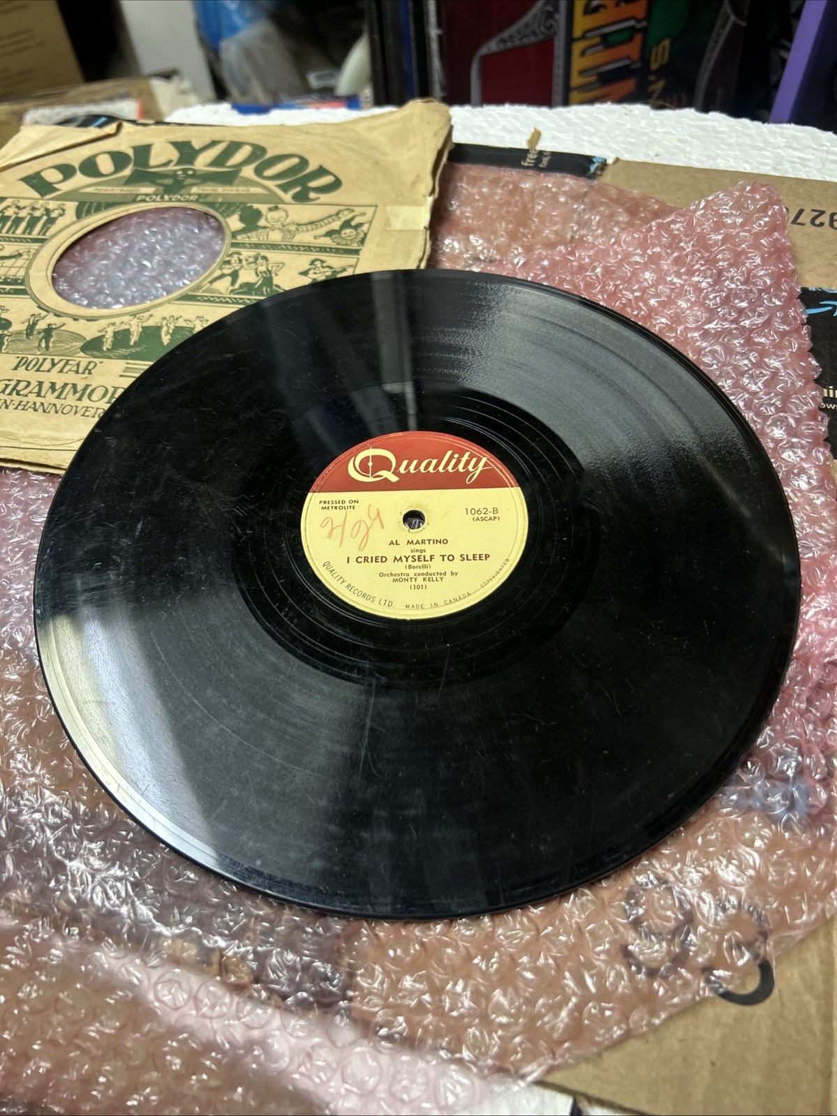 Al Martino Here In My Heart/ I Cried Myself To Sleep 78 Quality Record