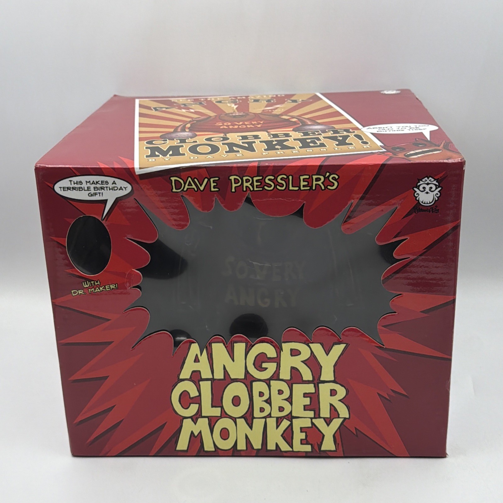 Munky King Angry Clobber Monkey Dave Pressler 2008 NIB Vinyl Toy Figure RARE