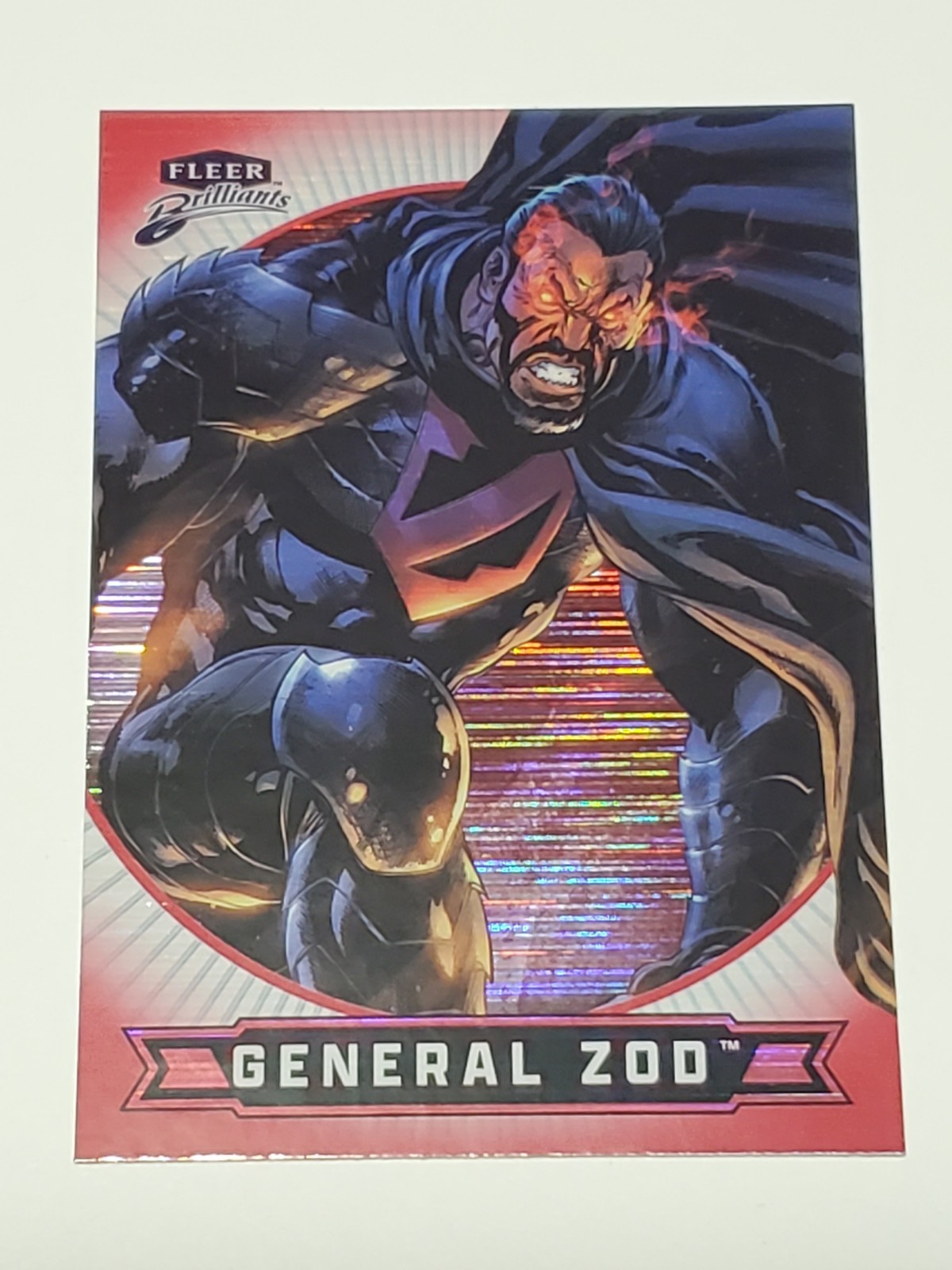 Fleer Brilliants Superman - General Zod #72 - Red Heat Vision Parallel 0370/1938