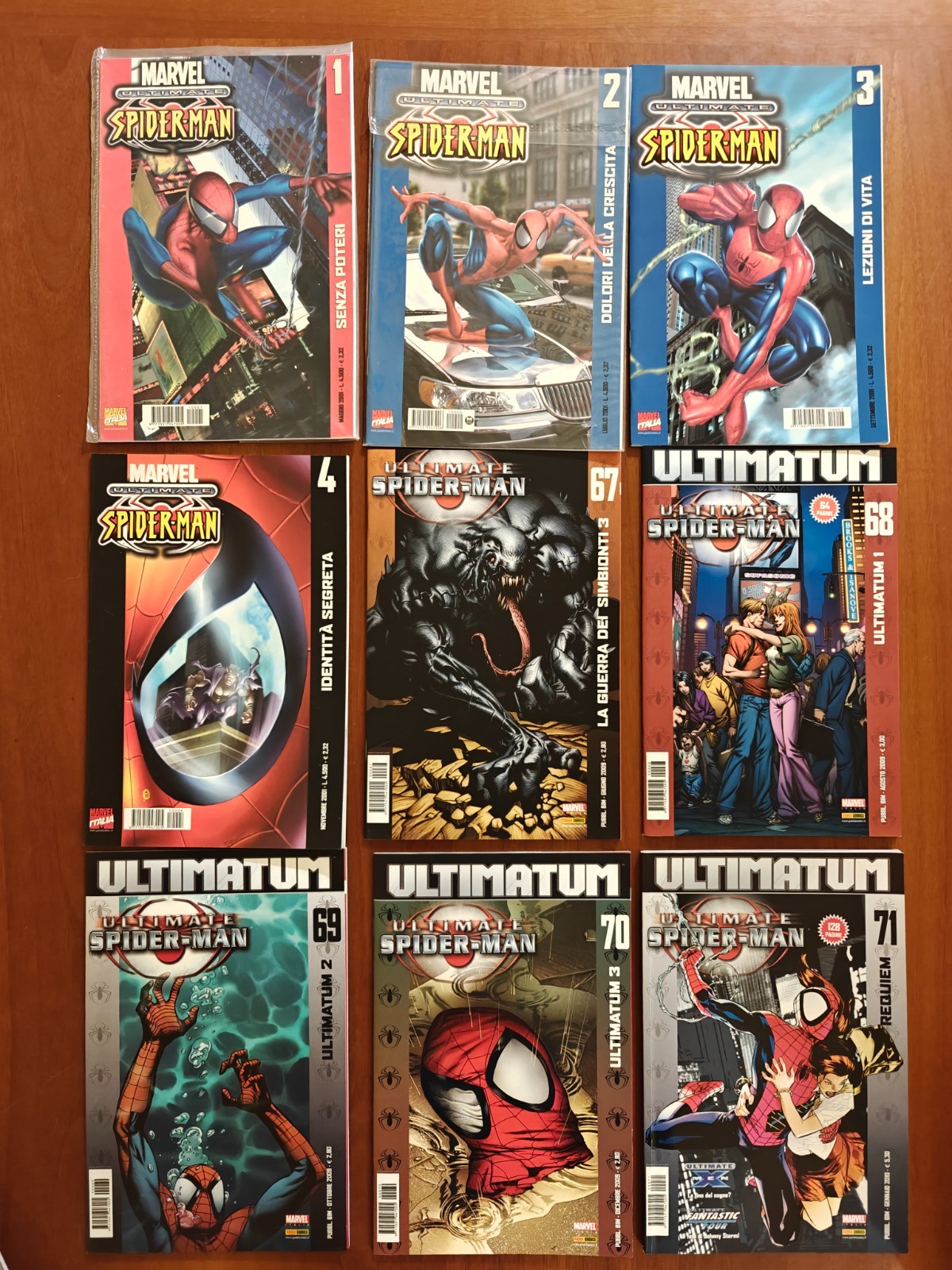SPIDER-MAN  ULTIMATE collezione completa dal n. 1  al  n.71 + pz. 7 speciali