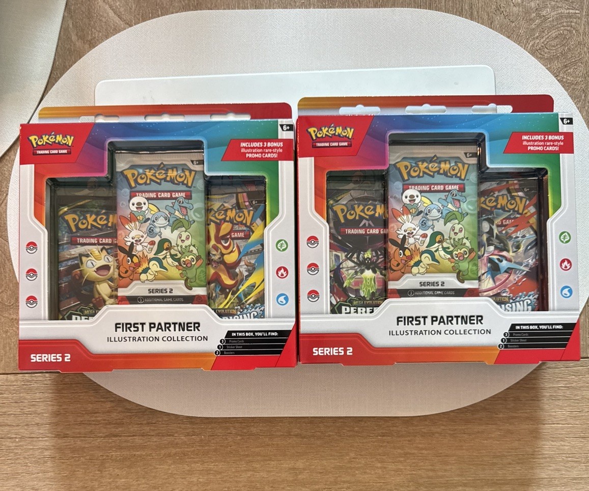 Pokemon First Partner Illustration Collection Series 2 Sealed LOT OF 2