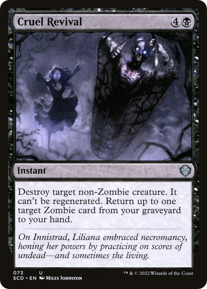 Cruel Revival 73 Starter Commander Mazzi Magic: The Gathering