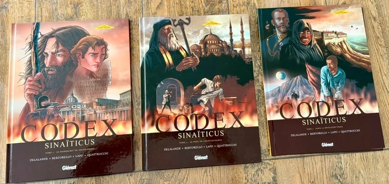 3 BD Codex Sinaïticus - Tome 01 ,02,03