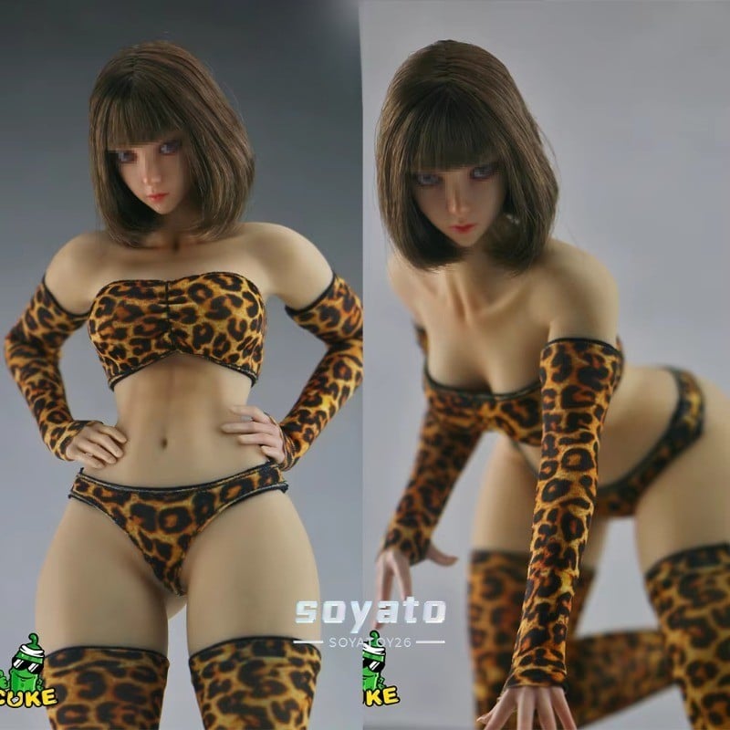 CUKE TOYS 1/6 bikini donna sexy modello leopardato costume da bagno uniforme per personaggio 12''