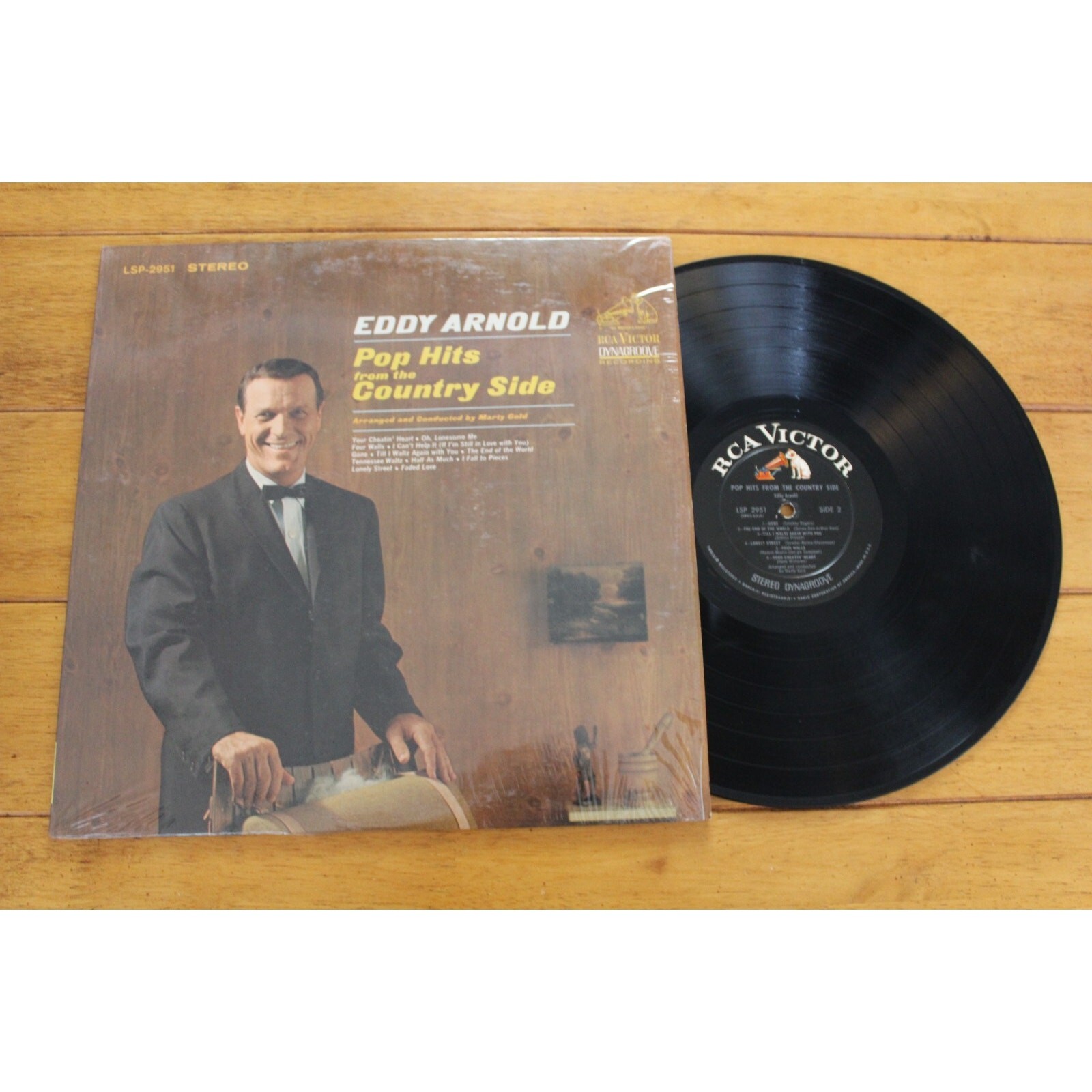 EDDY ARNOLD - POP HITS FROM THE COUNTRY SIDE LP 12" VINYL VG RCA STEREO