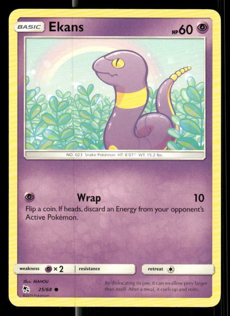 Ekans (25) Hidden Fates 25/68 Common Pokémon — English NM