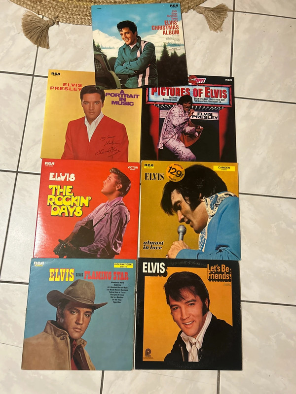 9 album d’Elvis Presley en très bon état