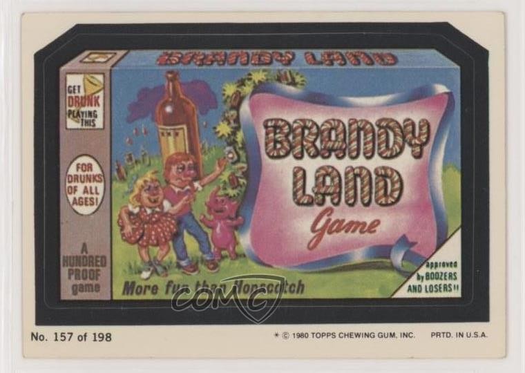 1980 Topps Wacky Packages Serie 3 Brandy Land #157 0c37