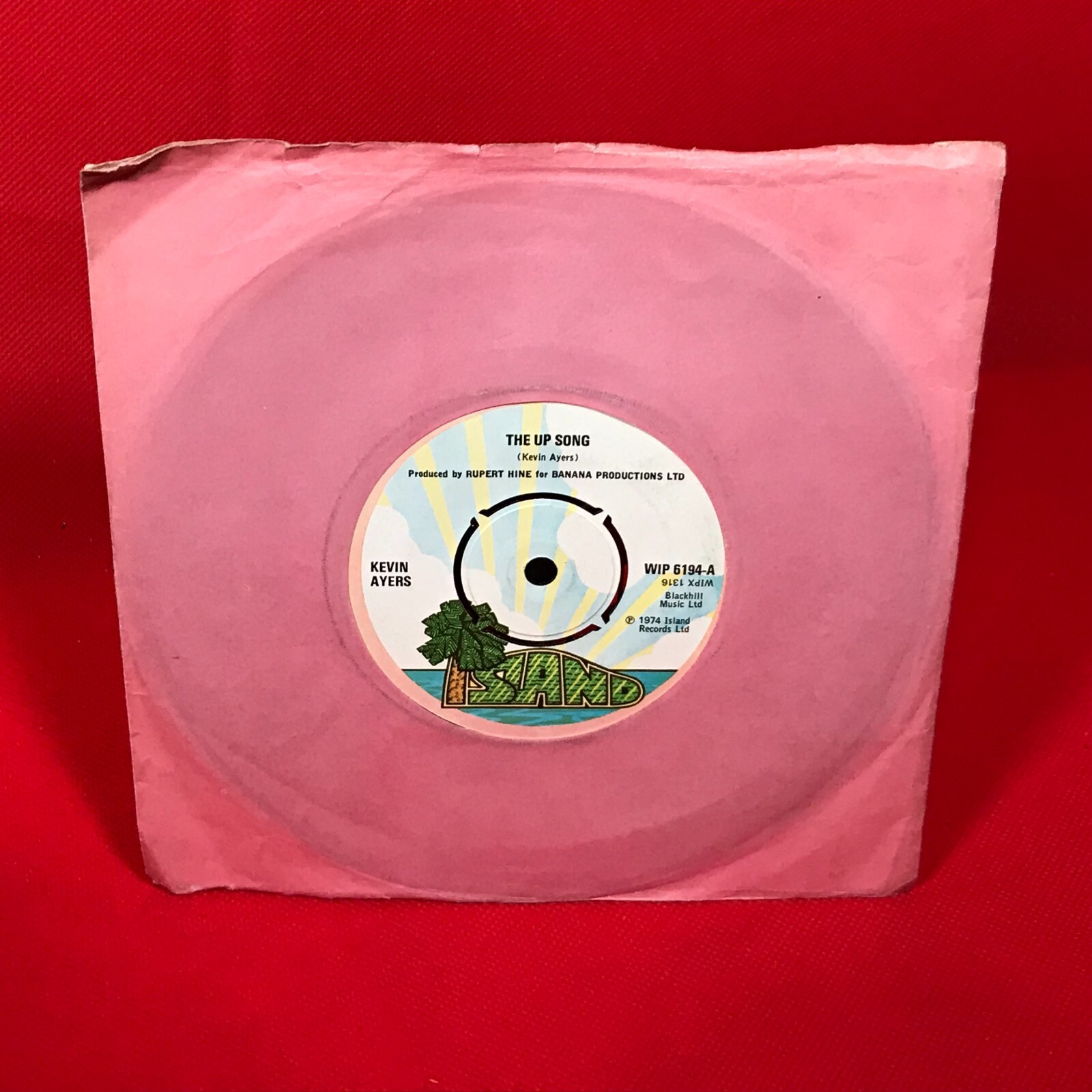 KEVIN AYERS The Up Song 1974 UK 7" vinyl single original 45 record