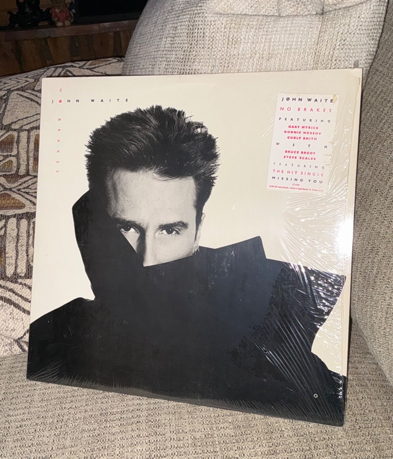 John Waite No Brakes 12" Vinyl LP EMI America Rock ST-17124 - NM Condition