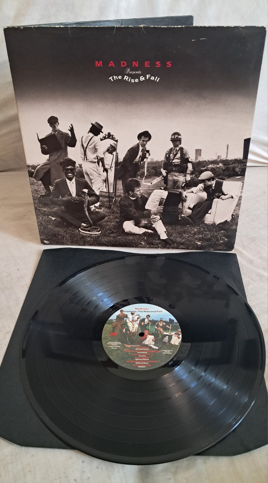 Madness ~ Rise & Fall  g/fold/inner LP SEEZ46 1982 STIFF A1/B1 ARUN  EX/VG+