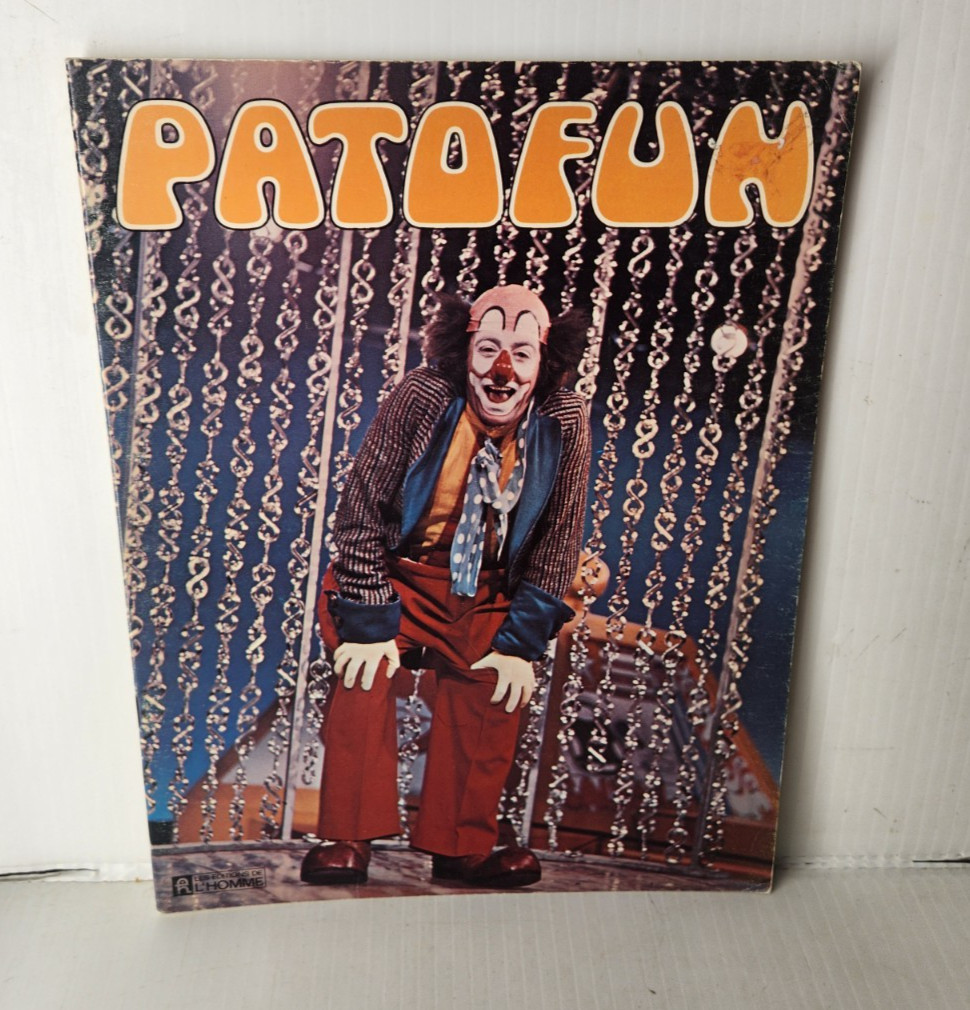 PATOFUN Patof the Clown Activity Book unused 1972 Quebec French
