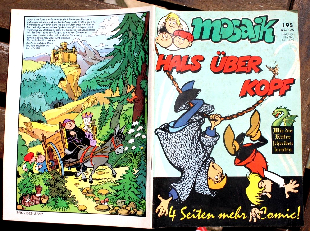 MOSAIK Nr. 195 Le Abrafaxe A Testa In Giù Marzo 1992