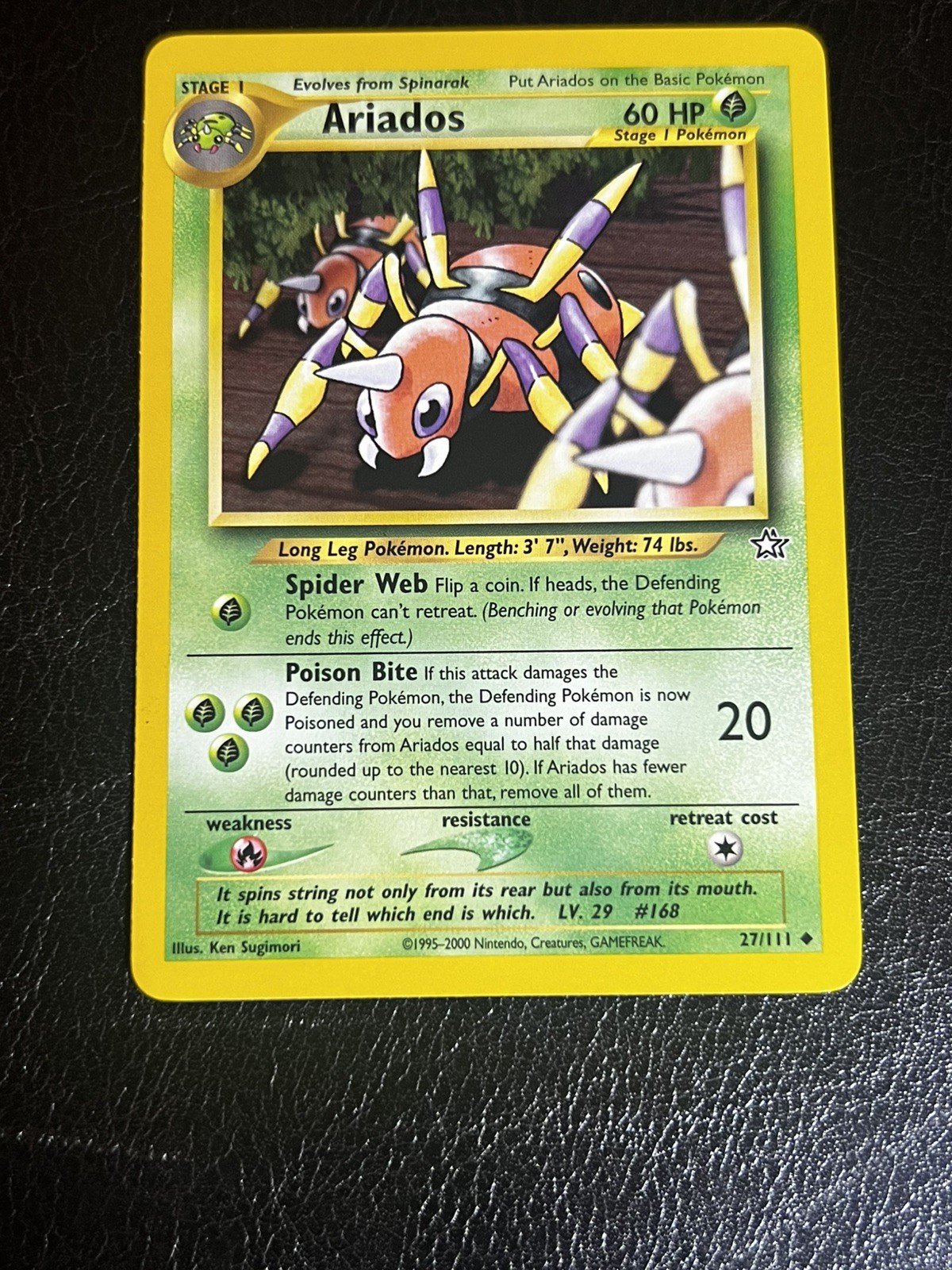 The Pokémon Company Ariados Neo Genesis 27/111 EN Regular Unlimited Common 40HP