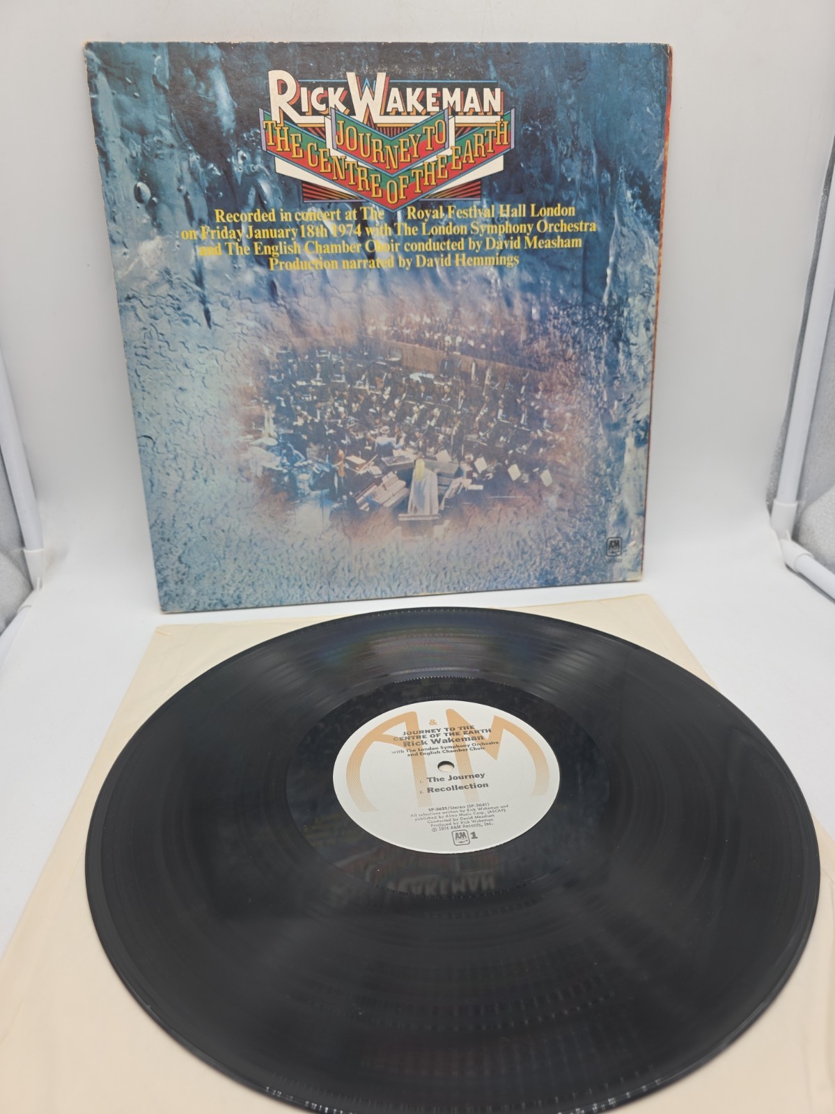 Rick Wakeman–Journey to the Center of the Earth 1974 A&M SP3621 Vinyl Lp