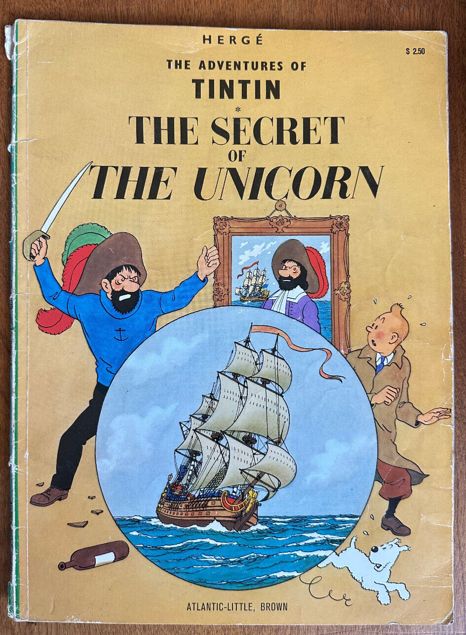 Hergé The Adventures of Tintin The Secret of the Unicorn Little Brown 1974 1st