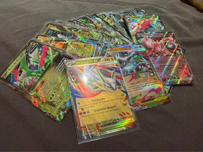 Lot de 80 cartes Ex