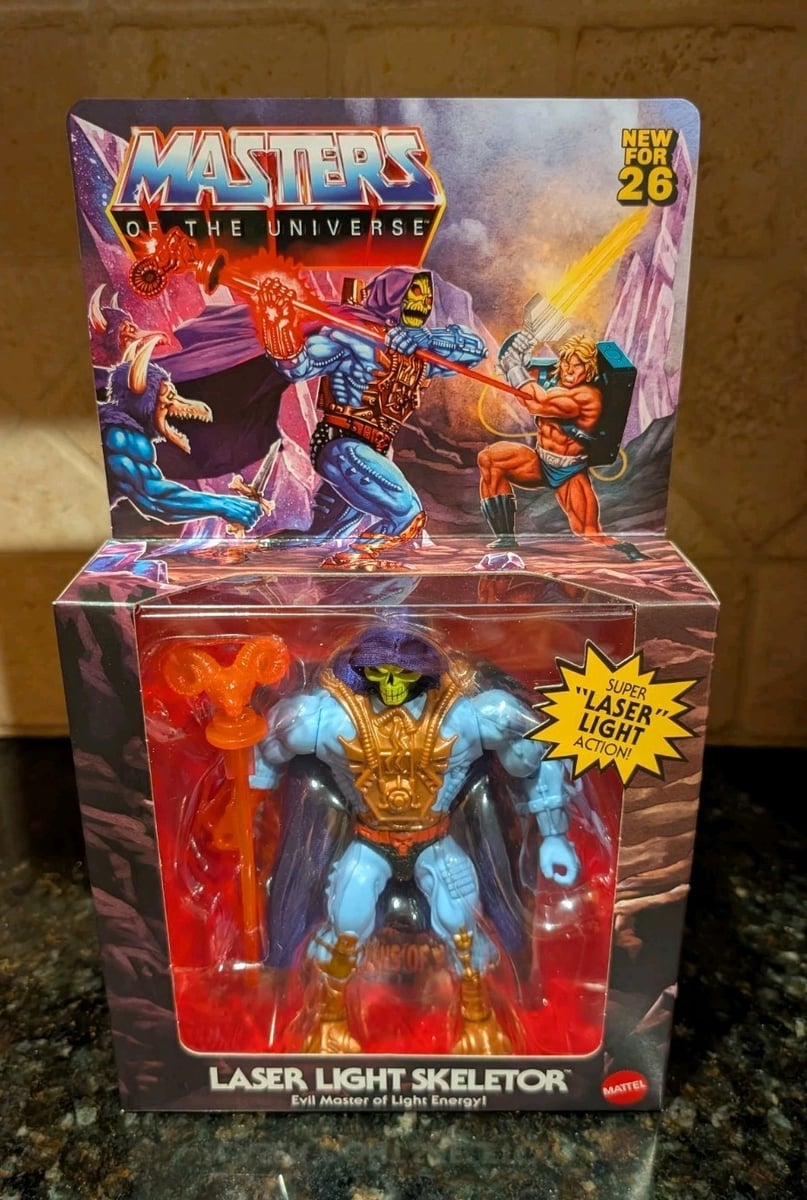 Limited Masters of the Universe MOTU Origins🔥 Scheletro di luce laser 🔥=In mano!