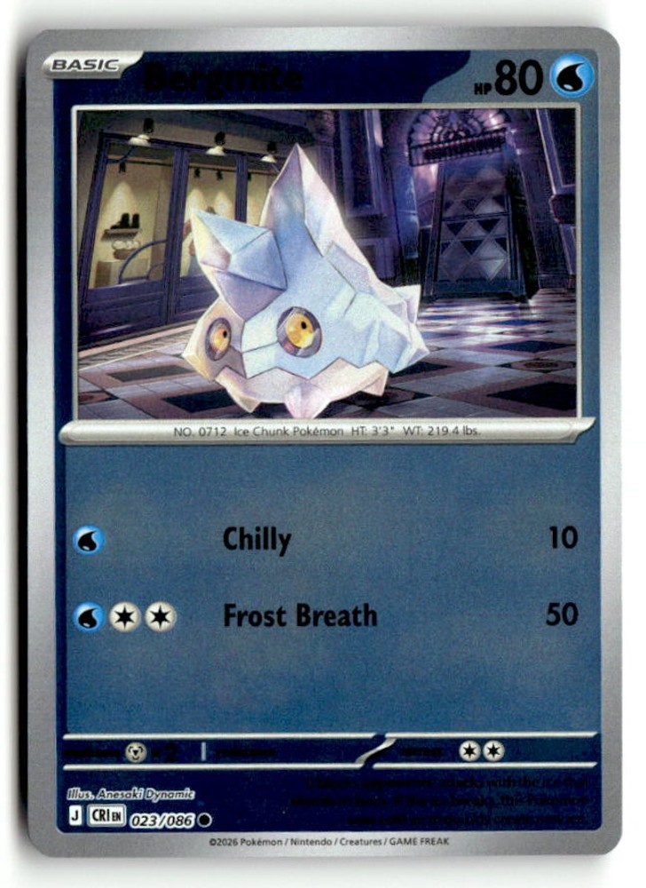 Bergmite [023/086] NM Reverse Holofoil