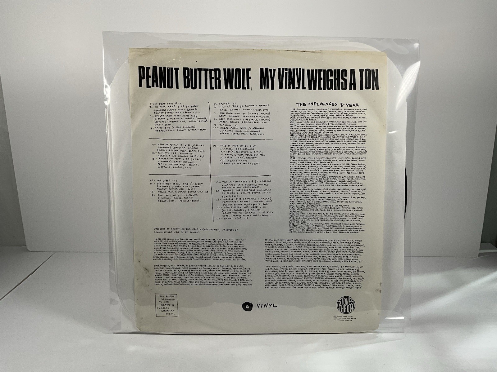 Peanut Butter Wolf-My Vinyl Weighs A Ton   *Rare Original 3xLP 1st Pressing!*
