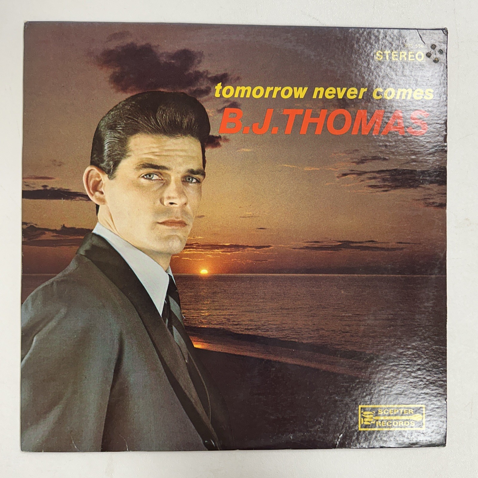 B.J. Thomas – Tomorrow Never Comes  Vinyl 12" STEREO 1966 Scepter NM