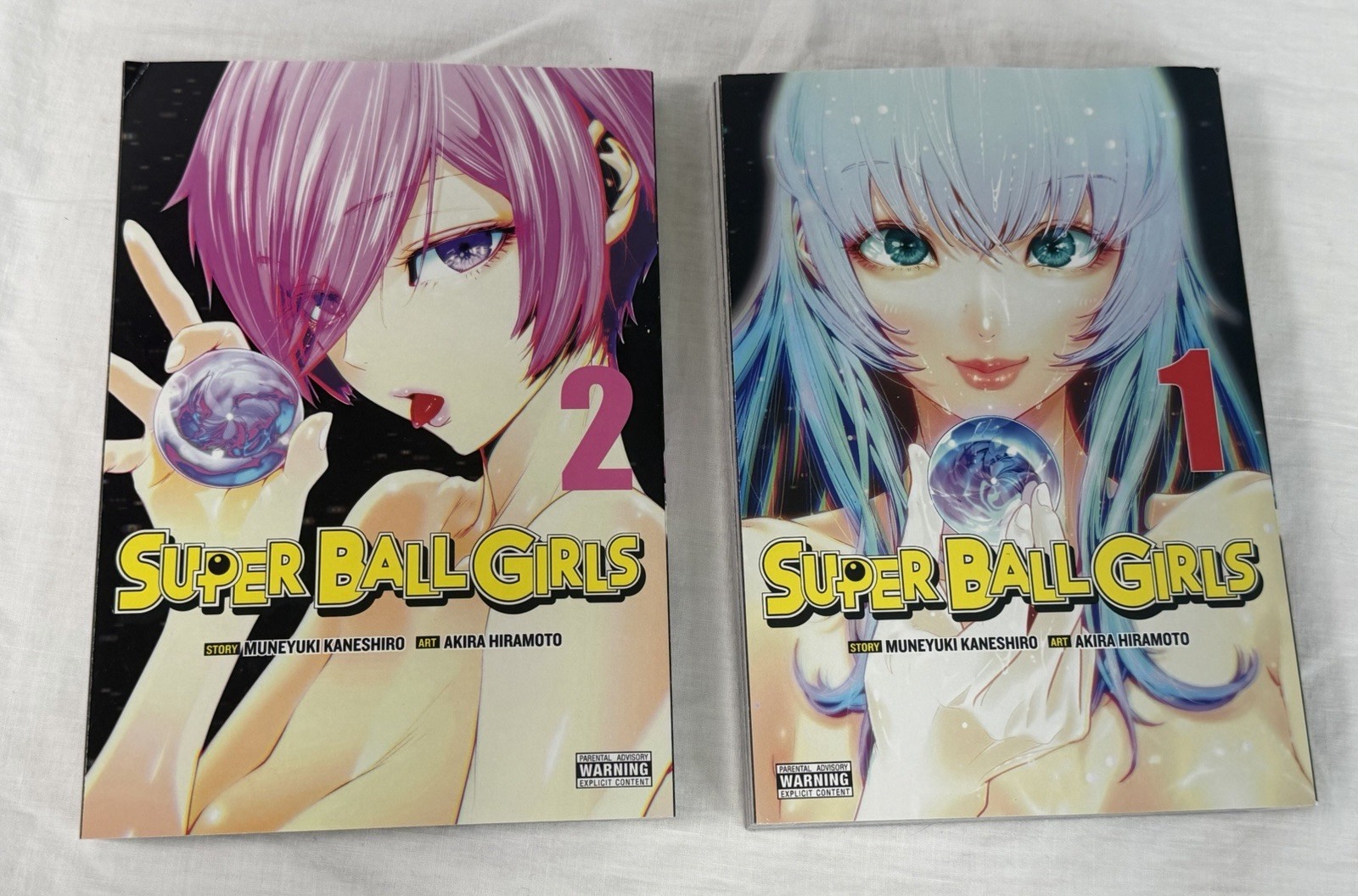 Super Ball Girls Manga Vol. Set 1 e 2 copertine morbide Kaneshiro e Hiramoto