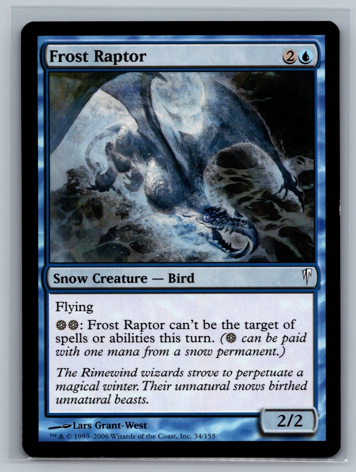 Magic MTG Coldsnap 4x Frost Raptor #34/155 TCG CCG Playset