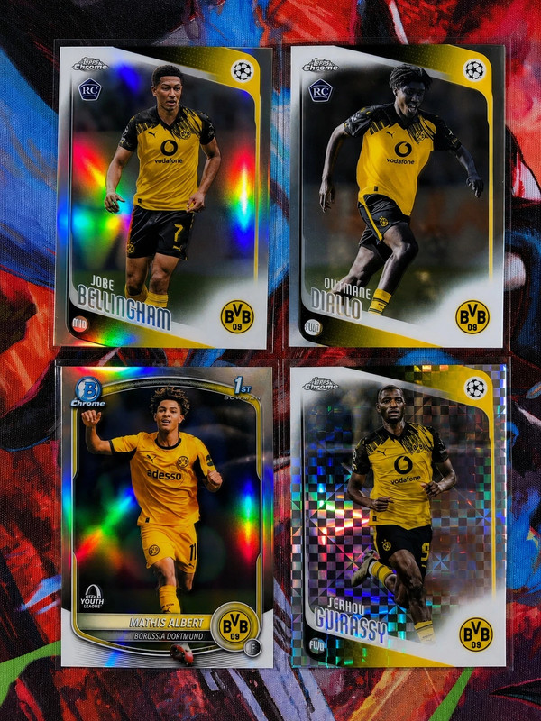 Topps Merlin 2025/26 Lot 4 Cartes Borussia Dortmund