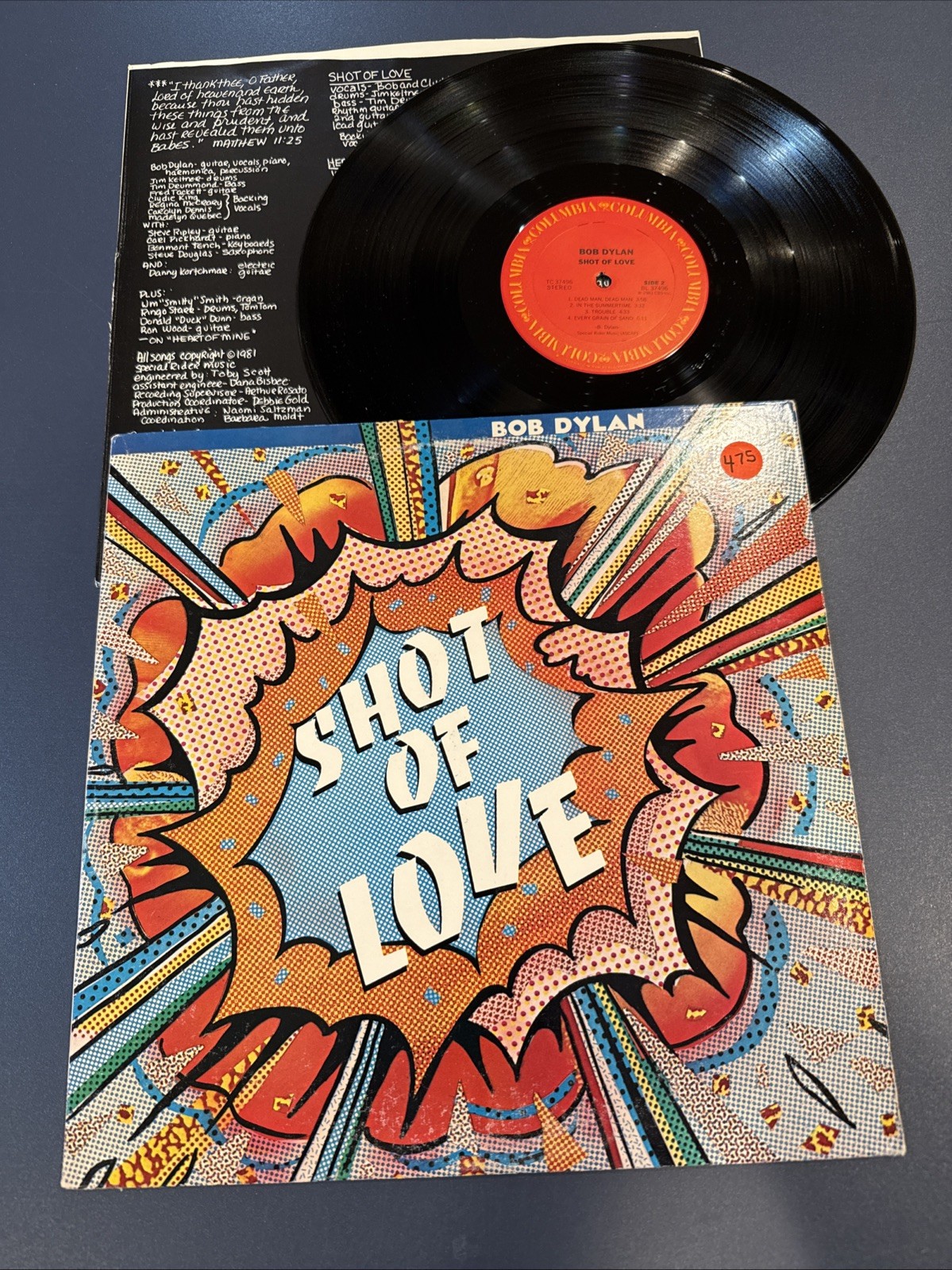 BOB DYLAN - Shot of Love LP Vinyl EX