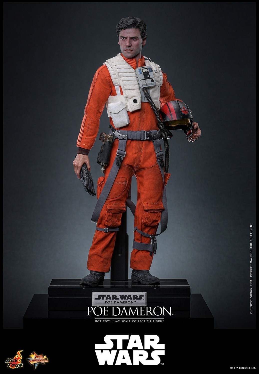 Hot Toys MMS806 Poe Dameron Star Wars: The Force Awakens 1/6 Figure IN-STOCK