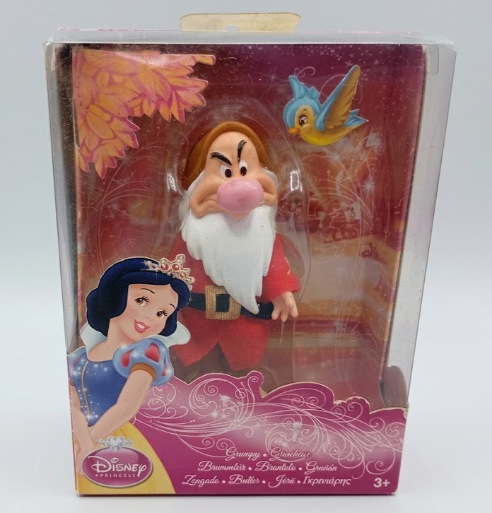 Personaggio Disney Principesse Brontolo Nanetto Biancaneve Figure in Scatola