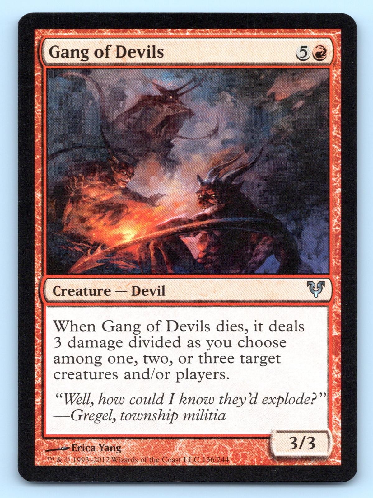 Gang of Devils 136 Uncommon Avacyn Restored Magic: The Gathering Near Mint