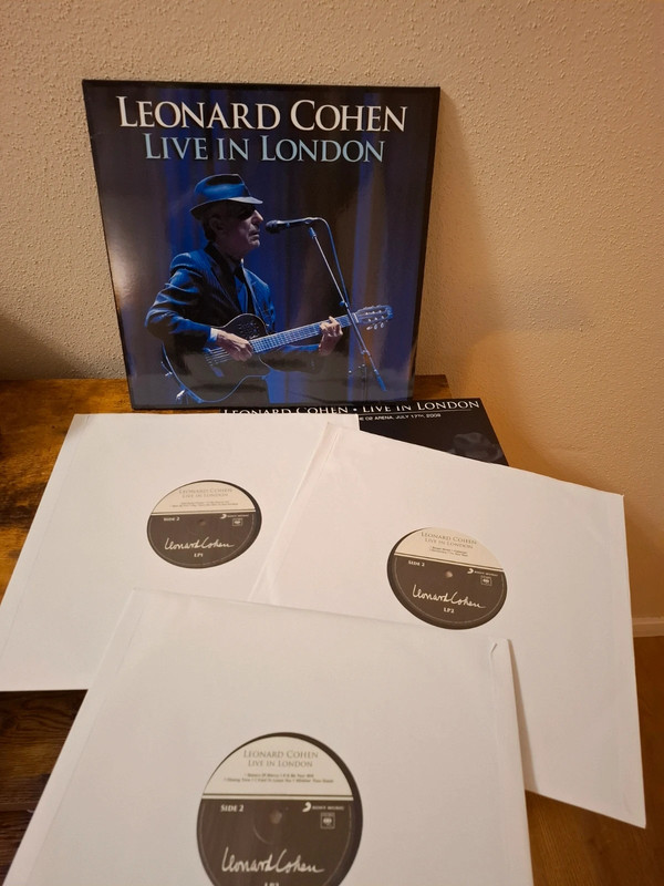 Leonard Cohen LP Live in London