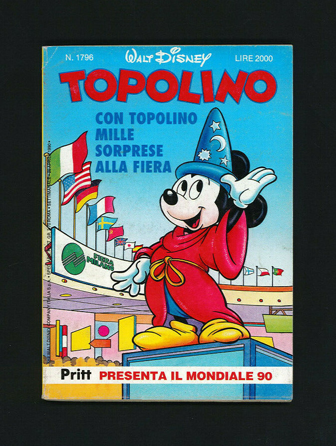 Topolino Libretto n.1796 29 aprile 1990 Ottimissimo W.Disney Italia ▓