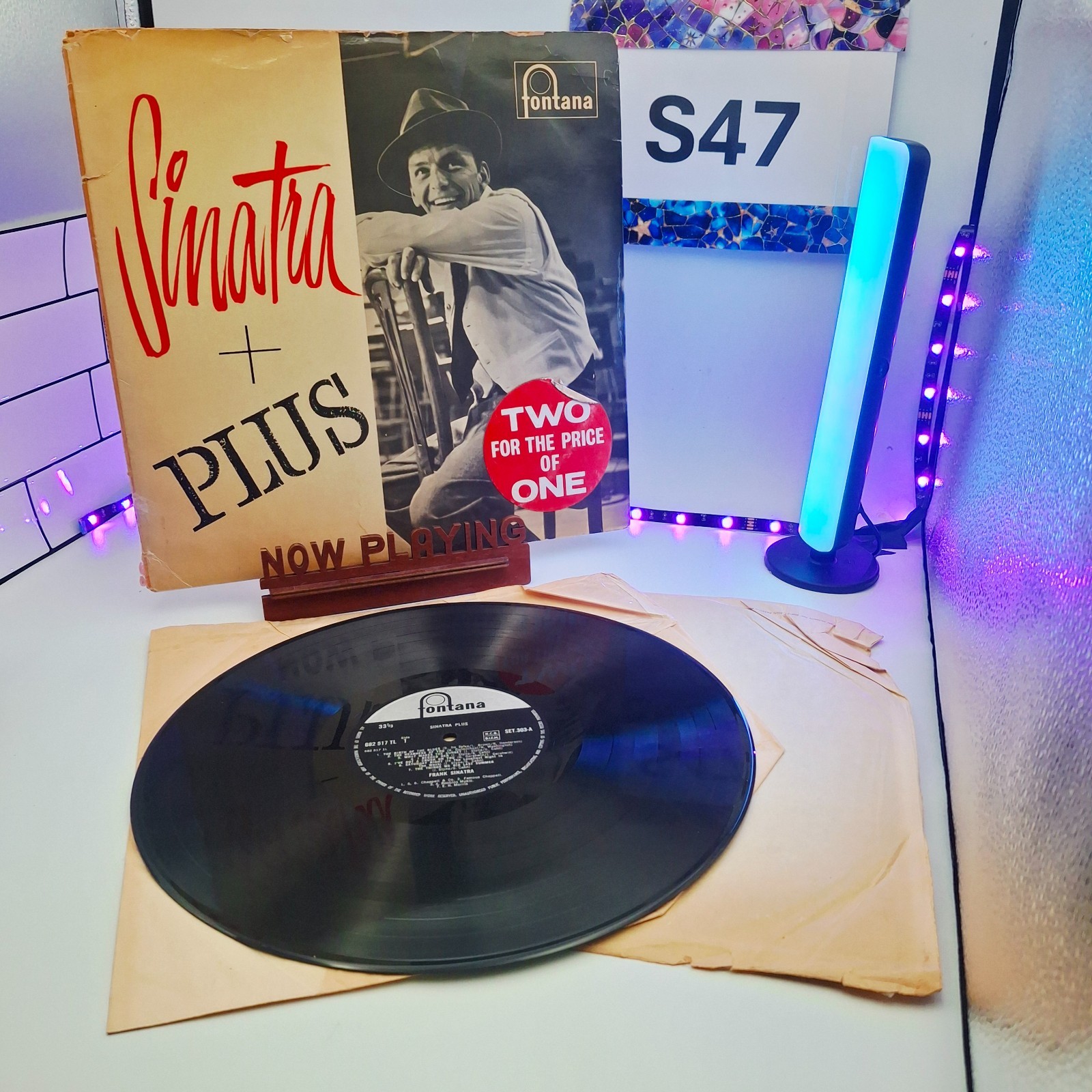 Frank Sinatra Sinatra + Plus Double LP 1961 Vinyl Fontana. refbs