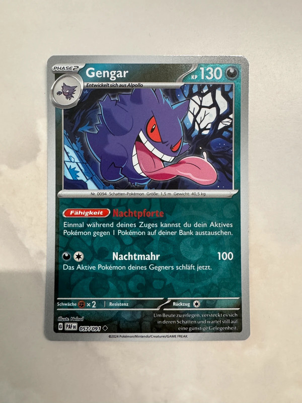 Pokemon Karte - Gengar