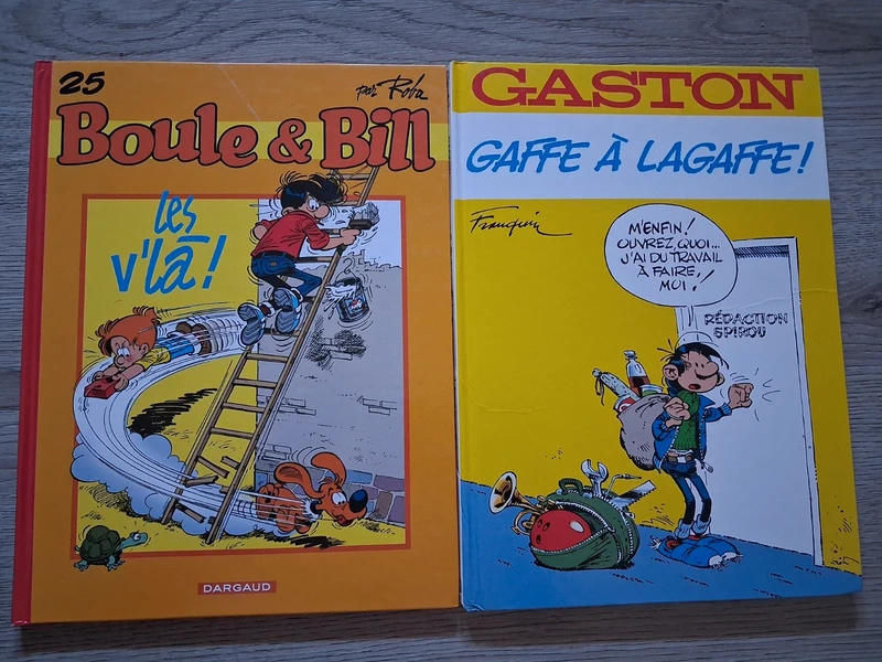 lot de 2 BD boule et bill et lagaffe .tres bon etat le prix est pour les deux BD